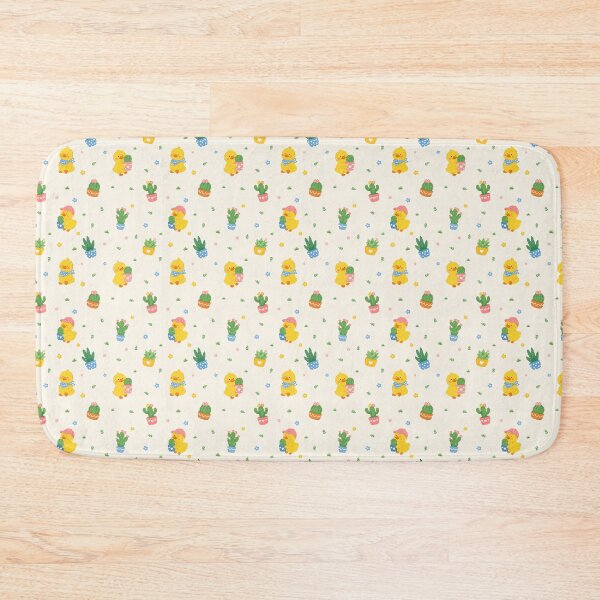 Item preview, Cute Duck and Cactus Seamless Pattern designed and sold by SoftBunStudio.