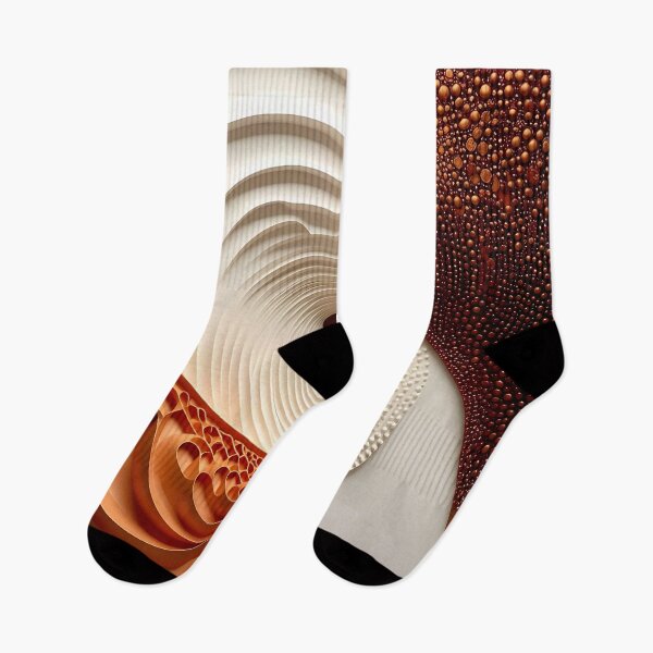 Item preview, Abstract Circular Patterns in Copper and White designed and sold by Vicky Brago-Mitchell®.