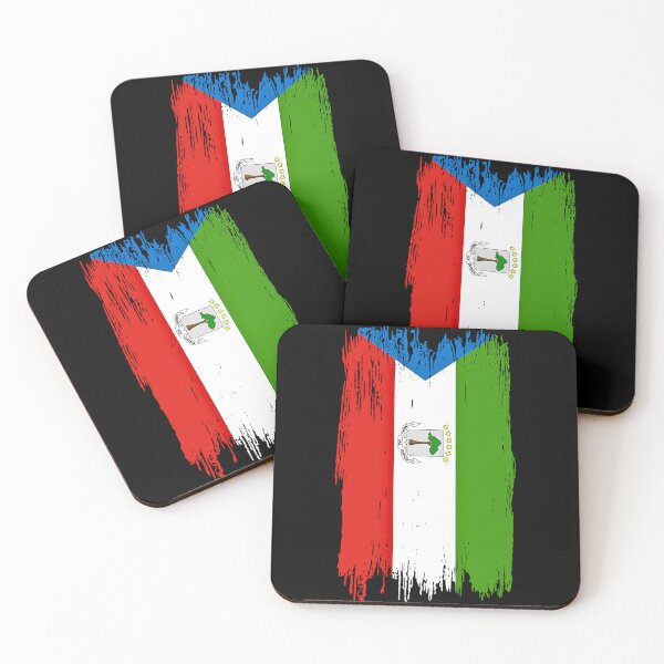Item preview, Equatorial Guinea Flag Distressed Paint Brush Stroke designed and sold by Danny-Arts1.