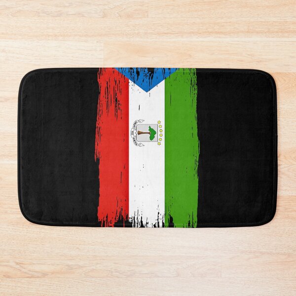 Item preview, Equatorial Guinea Flag Distressed Paint Brush Stroke designed and sold by Danny-Arts1.
