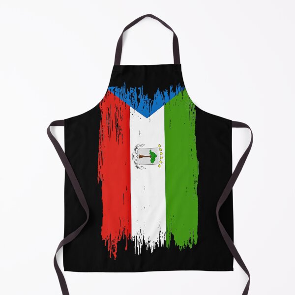 Item preview, Equatorial Guinea Flag Distressed Paint Brush Stroke designed and sold by Danny-Arts1.