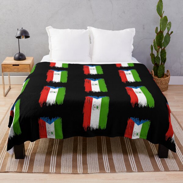 Item preview, Equatorial Guinea Flag Distressed Paint Brush Stroke designed and sold by Danny-Arts1.