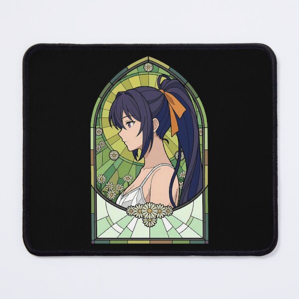 Item preview, Akeno Himejima High School DxD Green Floral Stained Glass designed and sold by mildaclairmo.
