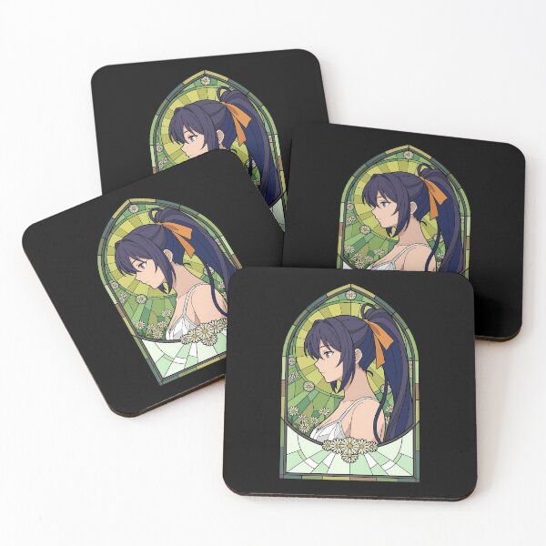 Item preview, Akeno Himejima High School DxD Green Floral Stained Glass designed and sold by mildaclairmo.