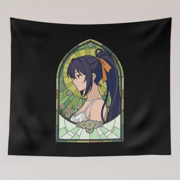 Item preview, Akeno Himejima High School DxD Green Floral Stained Glass designed and sold by mildaclairmo.