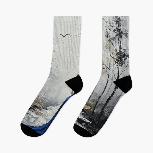 Item preview, Blue Elegance – Minimalist Woman in the Rain | Modern Abstract Painting designed and sold by Atelier Nova.