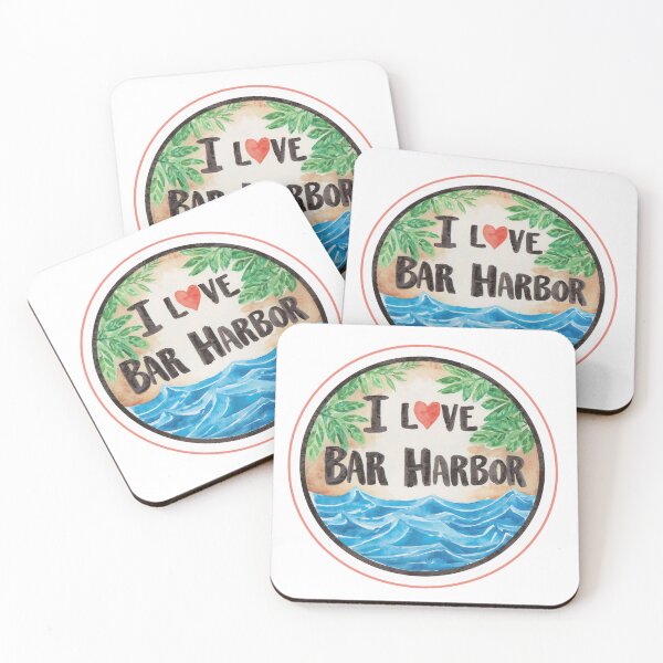 Item preview, I Love Bar Harbor Maine  designed and sold by PamLeeDesign.