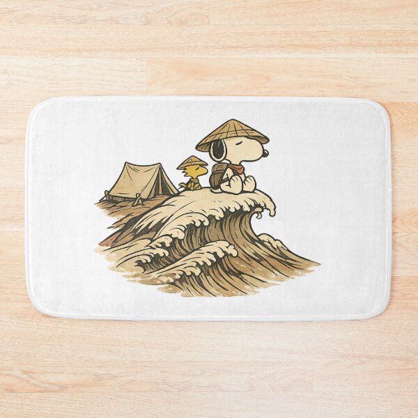 Item preview, Snoopy and Woodstock Ukiyo-e Great Mountain Peak designed and sold by teemix.