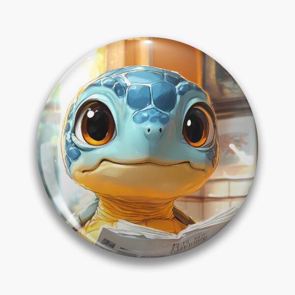 Item preview, Sea Turtle Bathroom Newspaper Reader Cute Cartoon Ocean Animal designed and sold by mildaclairmo.