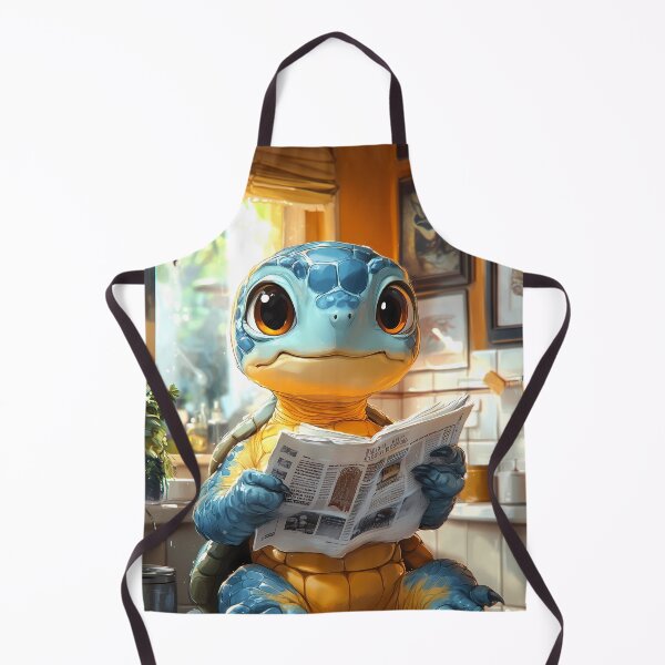Item preview, Sea Turtle Bathroom Newspaper Reader Cute Cartoon Ocean Animal designed and sold by mildaclairmo.