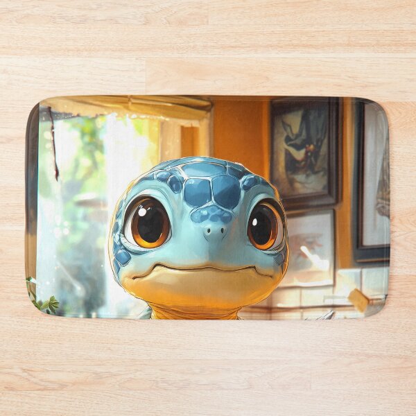 Item preview, Sea Turtle Bathroom Newspaper Reader Cute Cartoon Ocean Animal designed and sold by mildaclairmo.