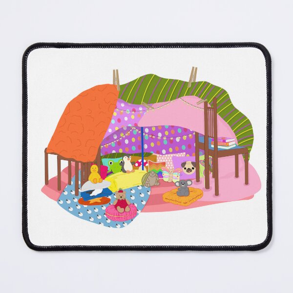 Item preview, The Best Adventures Happen At Home - Cozy Blanket Fort Sticker - Image Only designed and sold by Sissy’s shop.