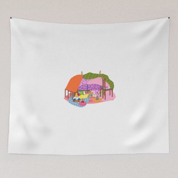 Item preview, The Best Adventures Happen At Home - Cozy Blanket Fort Sticker - Image Only designed and sold by Sissy’s shop.