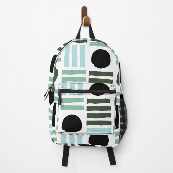 Item preview, Mid-Century Modern Geometric in Black and Mint Green designed and sold by DEC02.