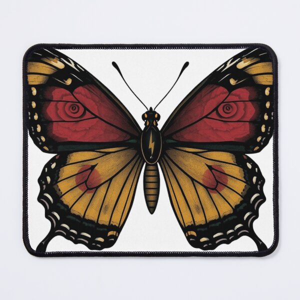 Item preview, Vintage Gothic Butterfly T-Shirt Design | Dark Floral Tattoo PNG designed and sold by Artistry Tee Co.