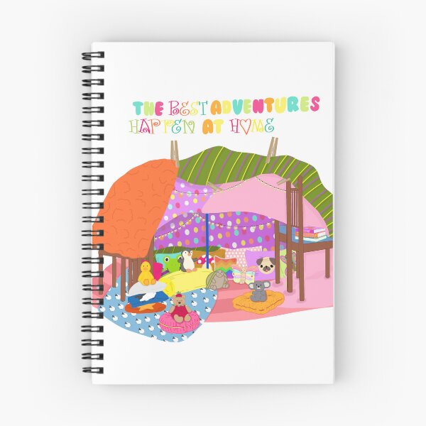 Item preview, The Best Adventures Happen At Home - Cozy Blanket Fort Sticker designed and sold by Sissy’s shop.