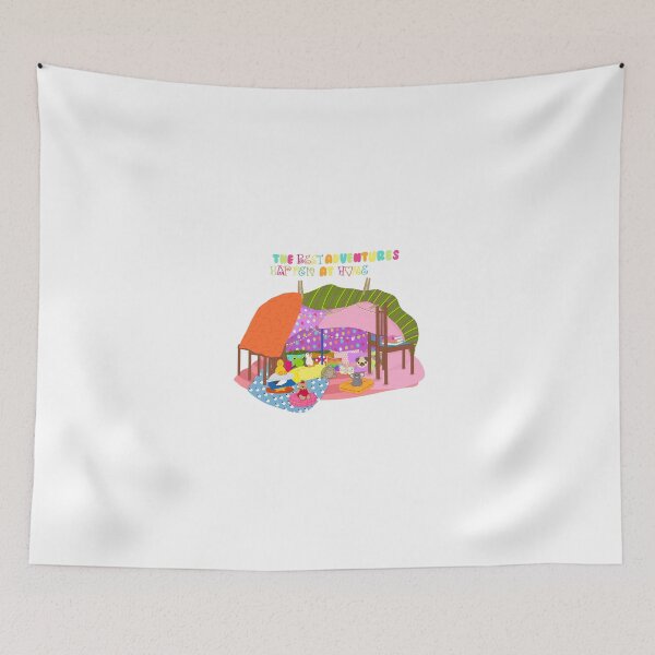 Item preview, The Best Adventures Happen At Home - Cozy Blanket Fort Sticker designed and sold by Sissy’s shop.