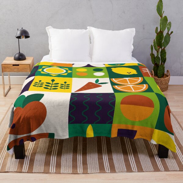 Item preview, Mid-Century Modern Bauhaus Style Geometric Fruit Pattern designed and sold by DEC02.