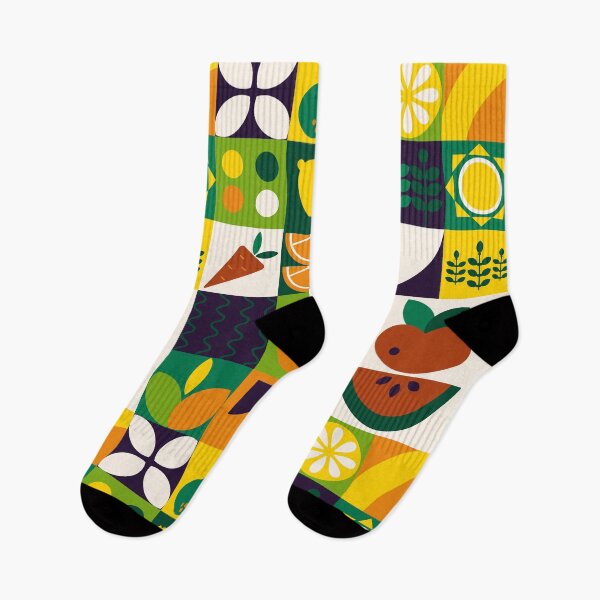 Item preview, Mid-Century Modern Bauhaus Style Geometric Fruit Pattern designed and sold by DEC02.