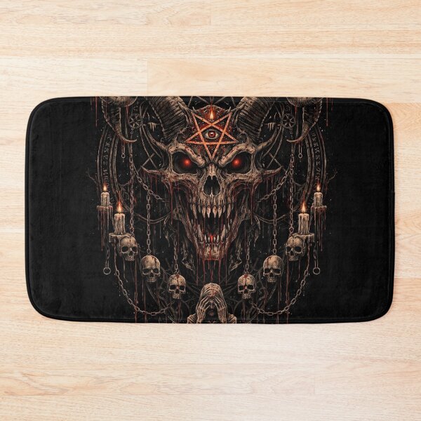 Item preview, Horned Demon Skull Occult Ritual designed and sold by PghArt.