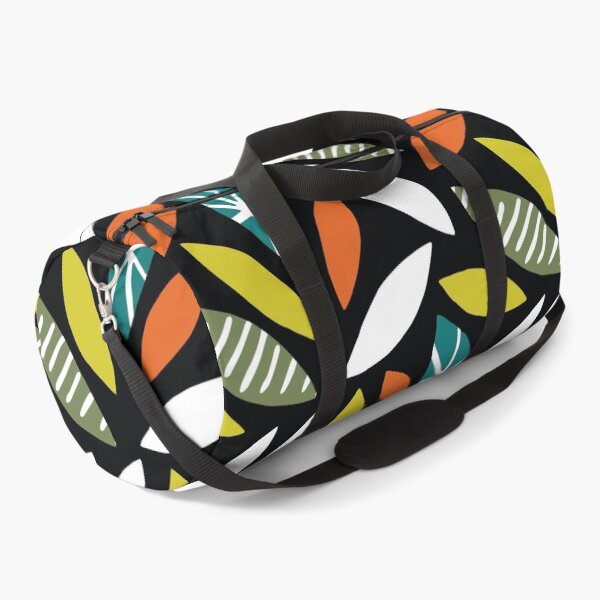 Item preview, Mid-Century Modern Green And Orange Abstract Leaves Pattern designed and sold by DEC02.