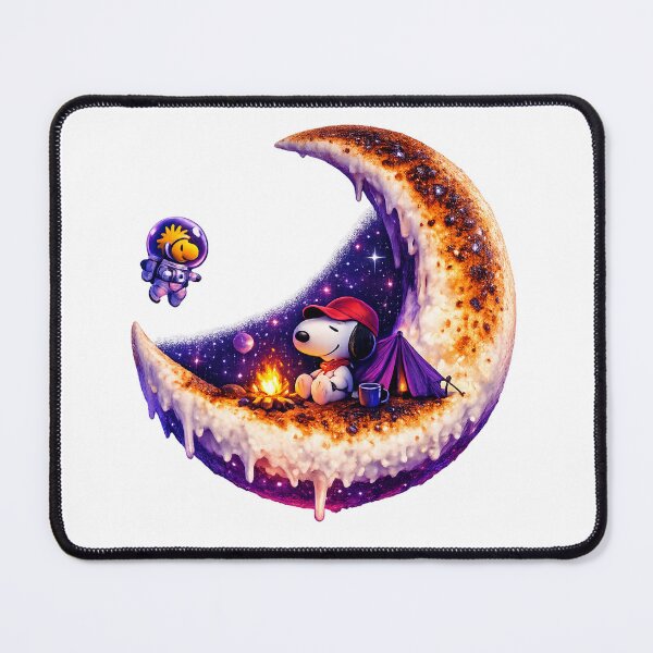 Item preview, Snoopy Marshmallow Moon Camp Night Camping designed and sold by teemix.