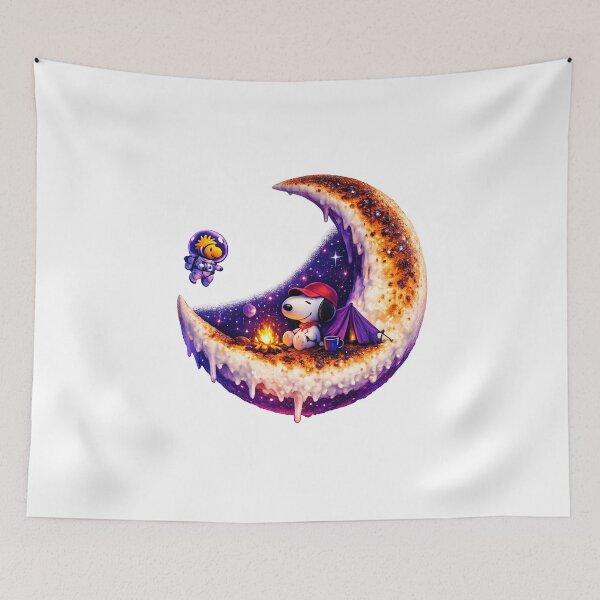 Item preview, Snoopy Marshmallow Moon Camp Night Camping designed and sold by teemix.