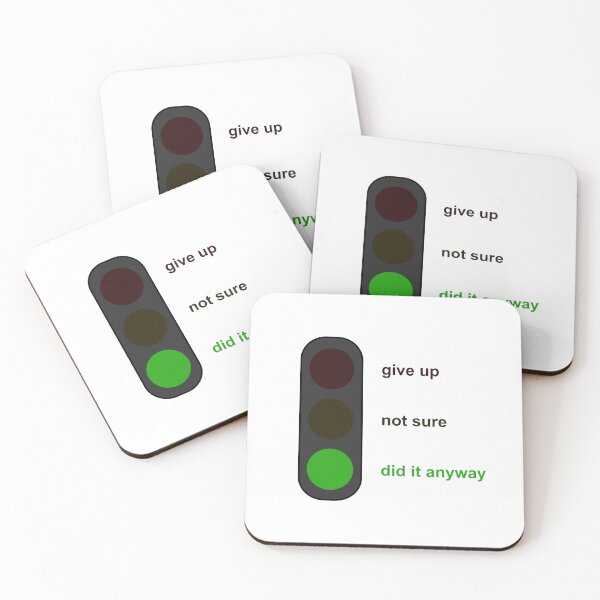Item preview, Did It Anyway - Traffic Light Motivation Design designed and sold by decsigns.