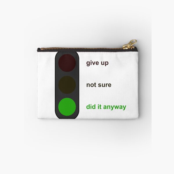 Item preview, Did It Anyway - Traffic Light Motivation Design designed and sold by decsigns.