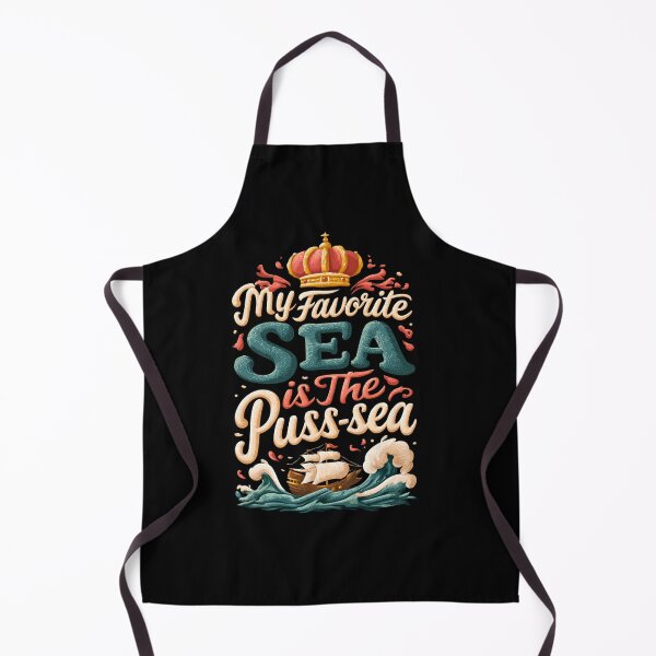 Item preview, My Favorite Sea is The Puss-sea Funny Adult Design designed and sold by DarkRelicStudio.
