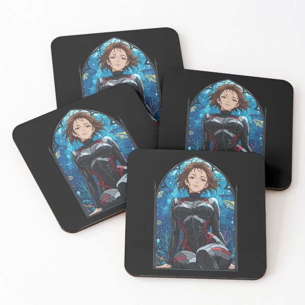Item preview, Chisa Kotegawa Grand Blue Ocean Diving Stained Glass Scene designed and sold by mildaclairmo.