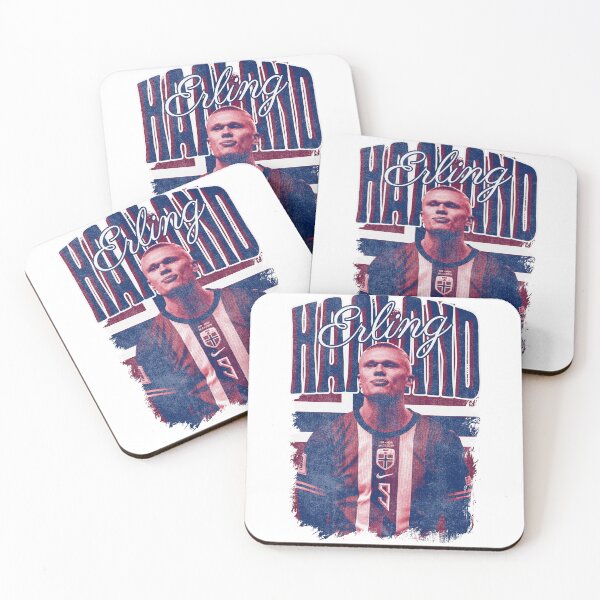 Item preview, Erling Haaland Norway National Team Retro Striker Art designed and sold by Seven Design.