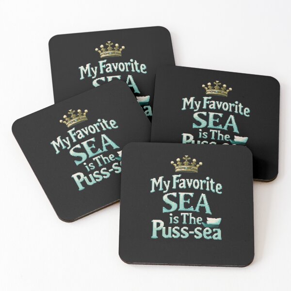 Item preview, My Favorite Sea is The Puss-sea Funny Adult Design designed and sold by DarkRelicStudio.