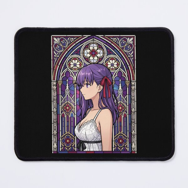 Item preview, Sakura Matou Fate Stay Night Violet Chapel Stained Glass designed and sold by mildaclairmo.