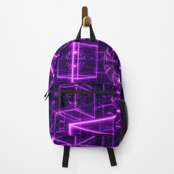 Item preview, Neon Purple Infinity Cube Chrome Sphere Cyberpunk Matrix 3D designed and sold by RAMIX-Y2K.
