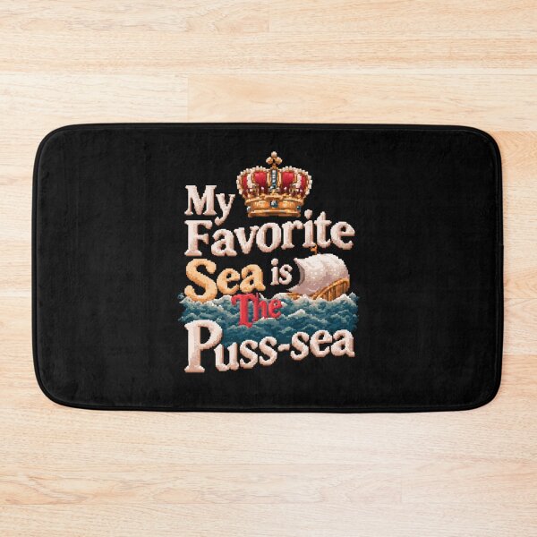 Item preview, My Favorite Sea is The Puss-sea Funny Adult Design designed and sold by DarkRelicStudio.