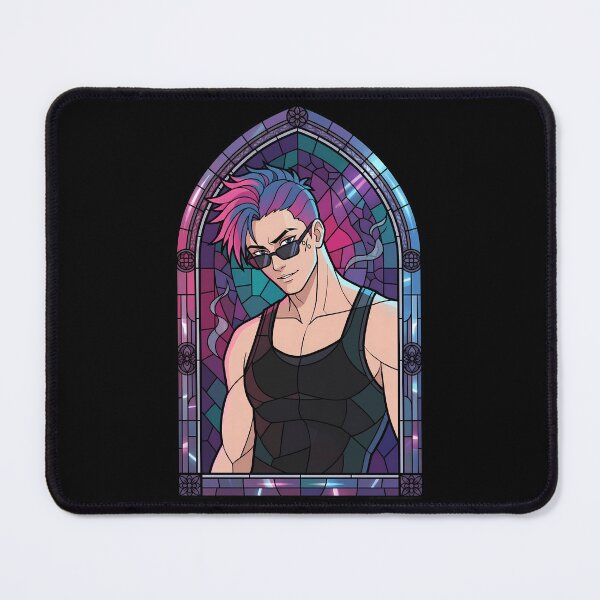 Item preview, Shorter Wong Banana Fish Neon Rebel Stained Glass Portrait designed and sold by mildaclairmo.