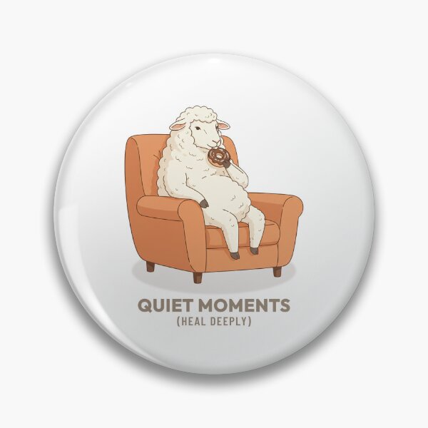 Item preview, Peaceful Sheep Eating Donut Retro Illustration designed and sold by COZY VINTAGE animal.