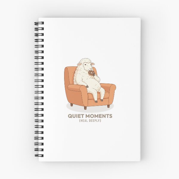 Item preview, Peaceful Sheep Eating Donut Retro Illustration designed and sold by COZY VINTAGE animal.