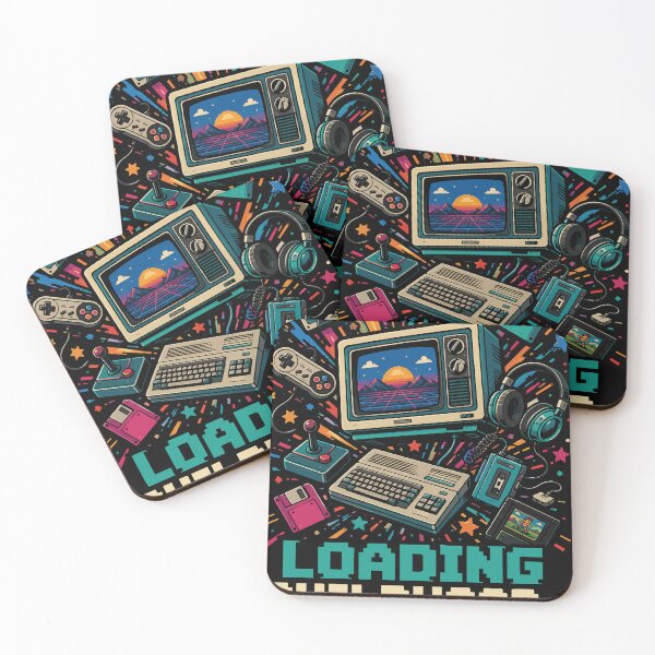 Item preview, Loading Childhood Retro Gaming Shirt, 90s Nostalgia Tee, CRT TV VHS Cassette Floppy Disk Pixel Gamer Gift, Vintage Arcade T-Shirt designed and sold by JIMBOEE.
