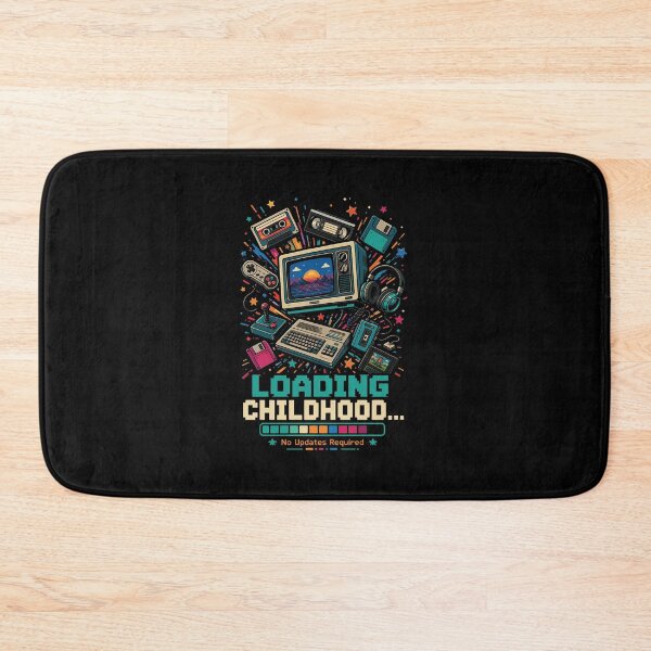 Item preview, Loading Childhood Retro Gaming Shirt, 90s Nostalgia Tee, CRT TV VHS Cassette Floppy Disk Pixel Gamer Gift, Vintage Arcade T-Shirt designed and sold by JIMBOEE.