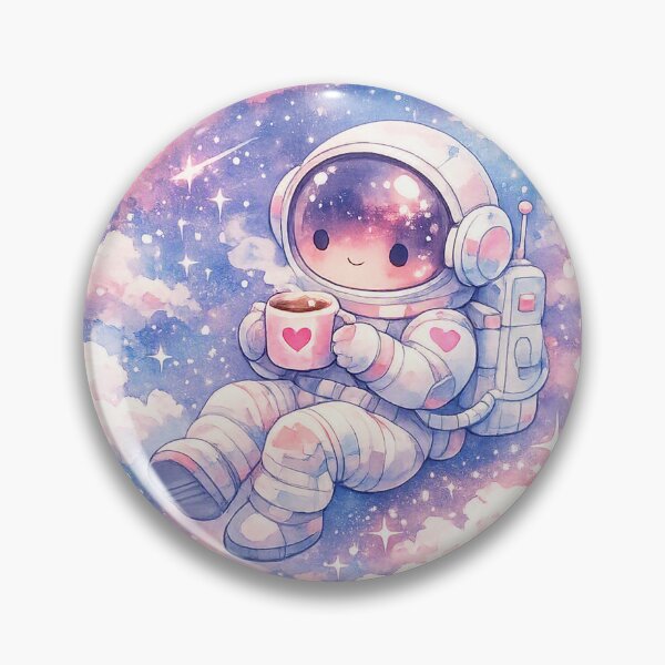 Item preview, Cute Astronaut Drinking Coffee in Space designed and sold by RoyArt0.