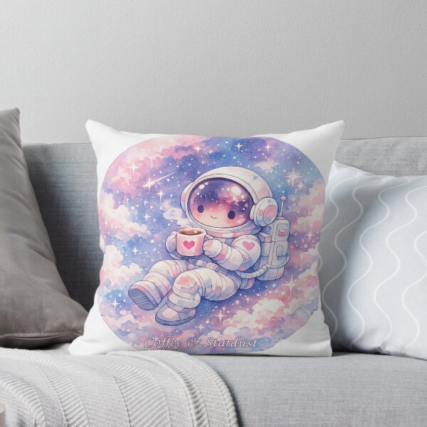 Item preview, Cute Astronaut Drinking Coffee in Space designed and sold by RoyArt0.