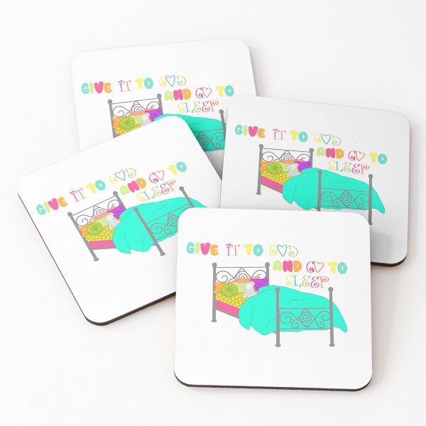 Item preview, Give It To God And Go To Sleep - Cozy Faith Sticker designed and sold by Sissy’s shop.