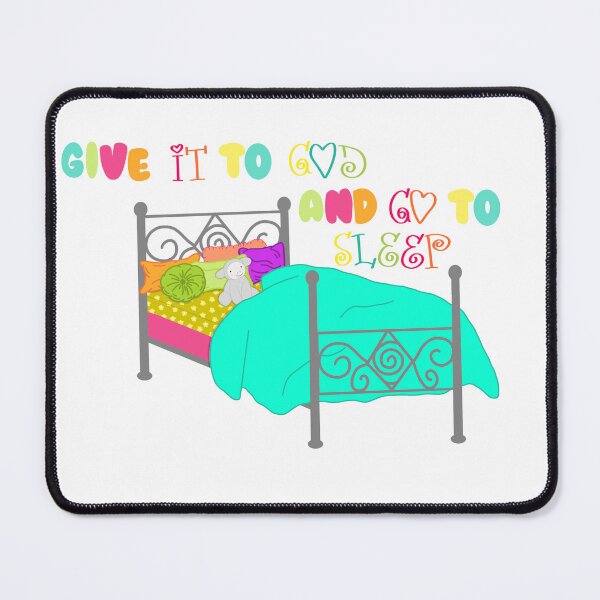 Item preview, Give It To God And Go To Sleep - Cozy Faith Sticker designed and sold by Sissy’s shop.