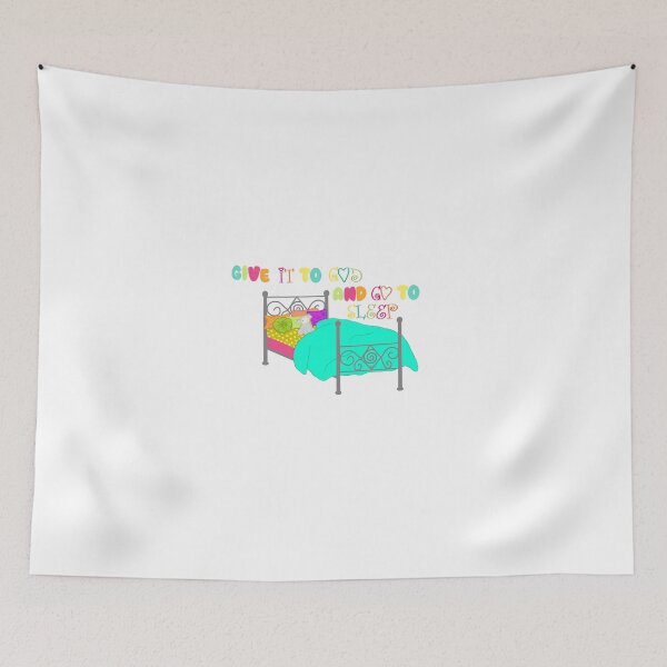 Item preview, Give It To God And Go To Sleep - Cozy Faith Sticker designed and sold by Sissy’s shop.