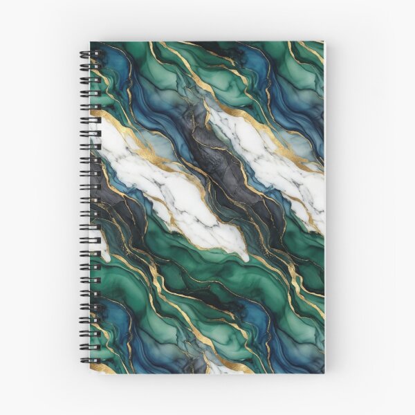 Item preview, Aurora Marble Flow | Luxury Emerald & Gold Seamless Marble Pattern | Modern Abstract Decor designed and sold by AP Digi Store.