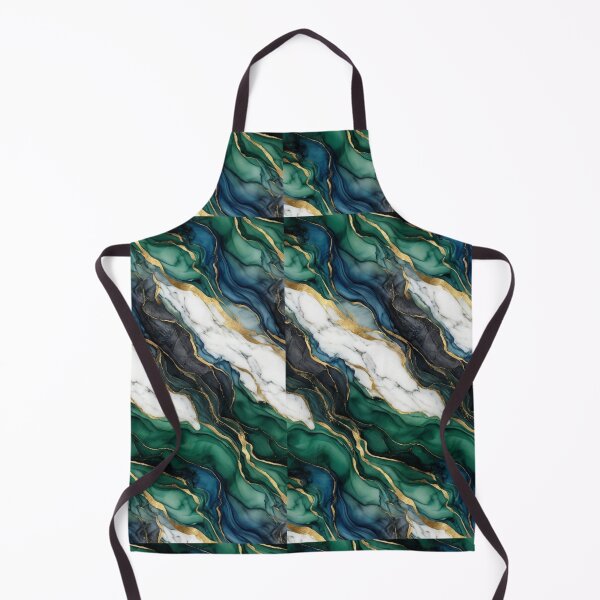Item preview, Aurora Marble Flow | Luxury Emerald & Gold Seamless Marble Pattern | Modern Abstract Decor designed and sold by AP Digi Store.