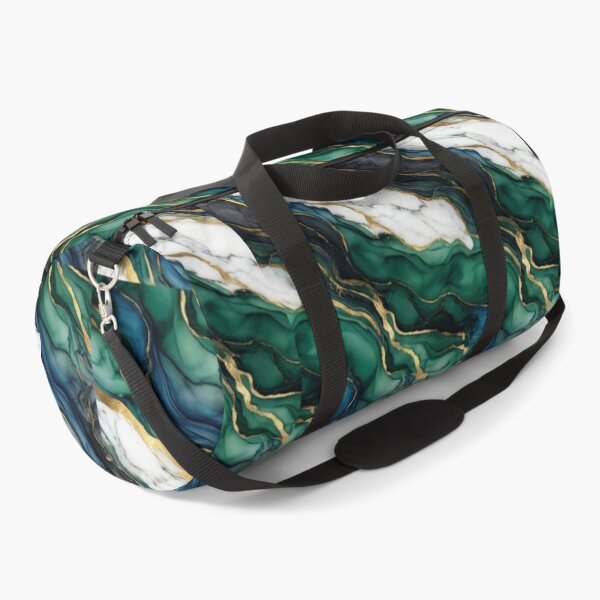 Item preview, Aurora Marble Flow | Luxury Emerald & Gold Seamless Marble Pattern | Modern Abstract Decor designed and sold by AP Digi Store.