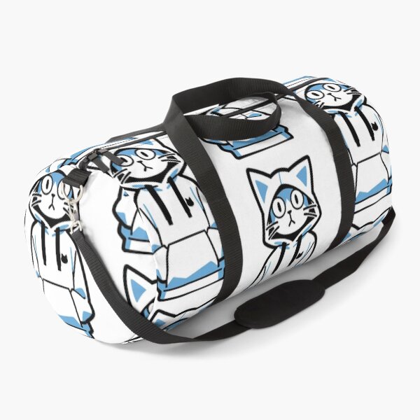 Item preview, Cat - White Oversized Hoodie Blue Accents designed and sold by World-Pets.